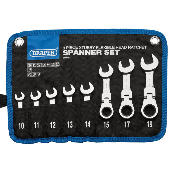 Jeu de clés mixtes Draper HI-TORQ® - 8 pièces | Oxmoto