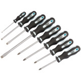 Jeu de tournevis Draper à prise souple - 8 pièces | Oxmoto