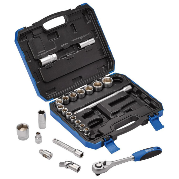 Jeu de douilles métriques Draper - 1/2" (24 pièces) | Oxmoto
