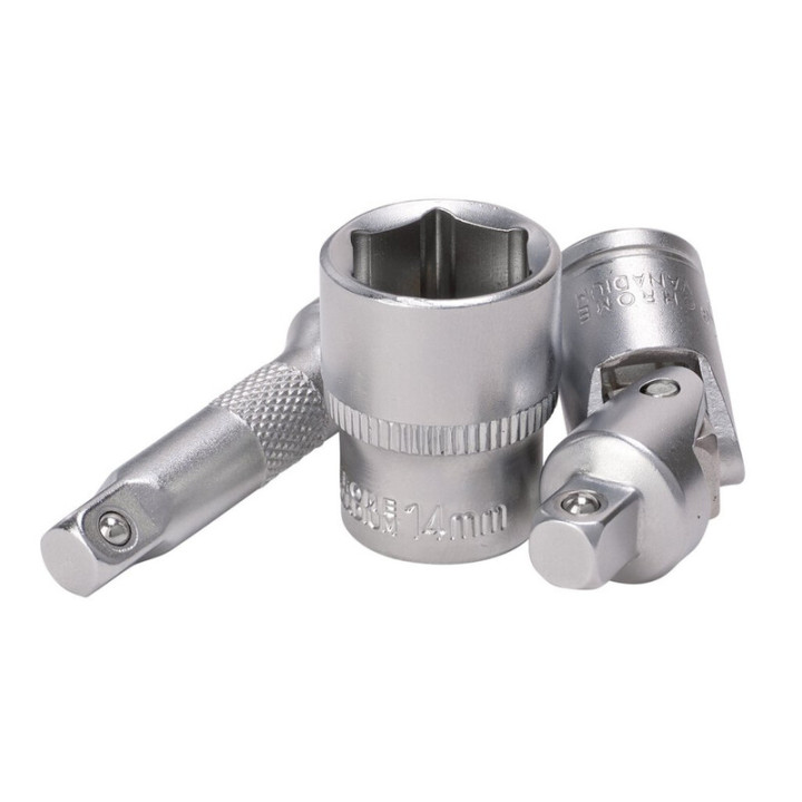 Jeu de douilles et d'embouts métriques Draper HI-TORQ® - 1/4" (40 pièces)