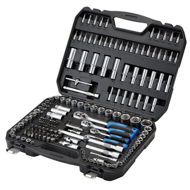 Coffret de douilles et d'embouts métriques Draper HI-TORQ® 1/4" 3/8" et 1/2" (188 pièces)