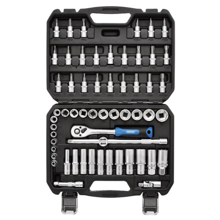 Jeu de douilles et d'embouts métriques Draper HI-TORQ®, 3/8" Sq. Dr. (58 pièces)