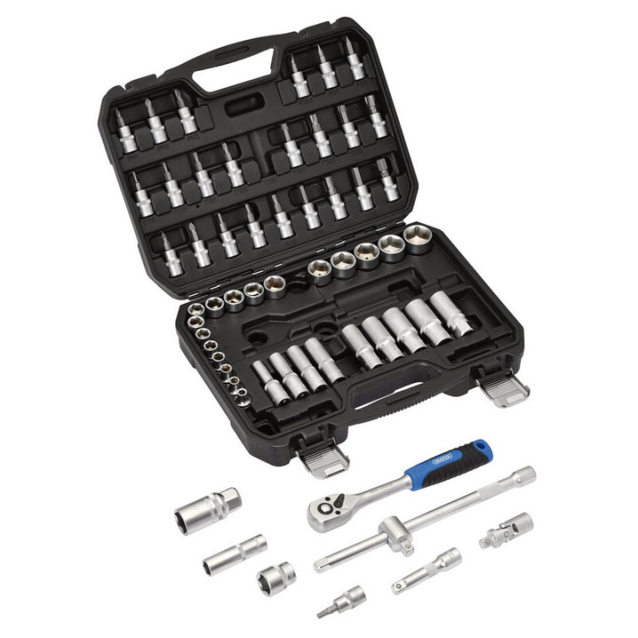 Jeu de douilles et d'embouts métriques Draper HI-TORQ®, 3/8" Sq. Dr. (58 pièces)