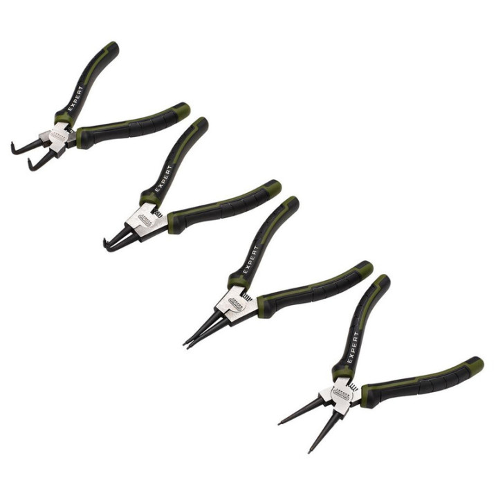 Jeu de pinces à circlips Draper - 180 mm (4 pièces) | Oxmoto
