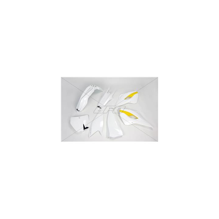 Kit plastique UFO couleur origine (2015) blanc/jaune Husqvarna HUKIT615@999