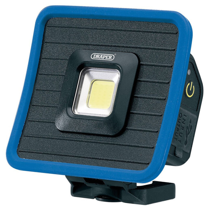 Mini projecteur LED COB rechargeable et banque d'alimentation Draper