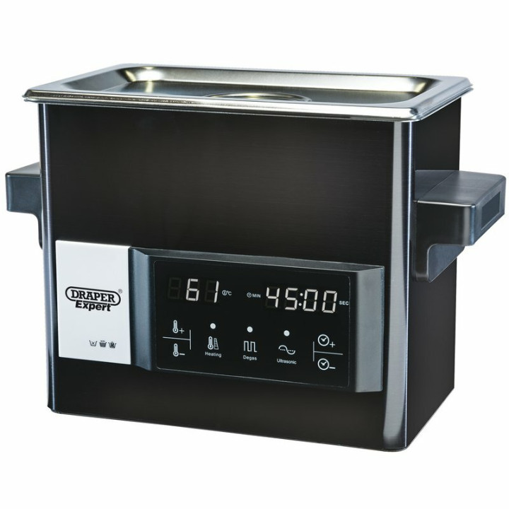 Bac à ultrasons Draper 500W 27L | Oxmoto