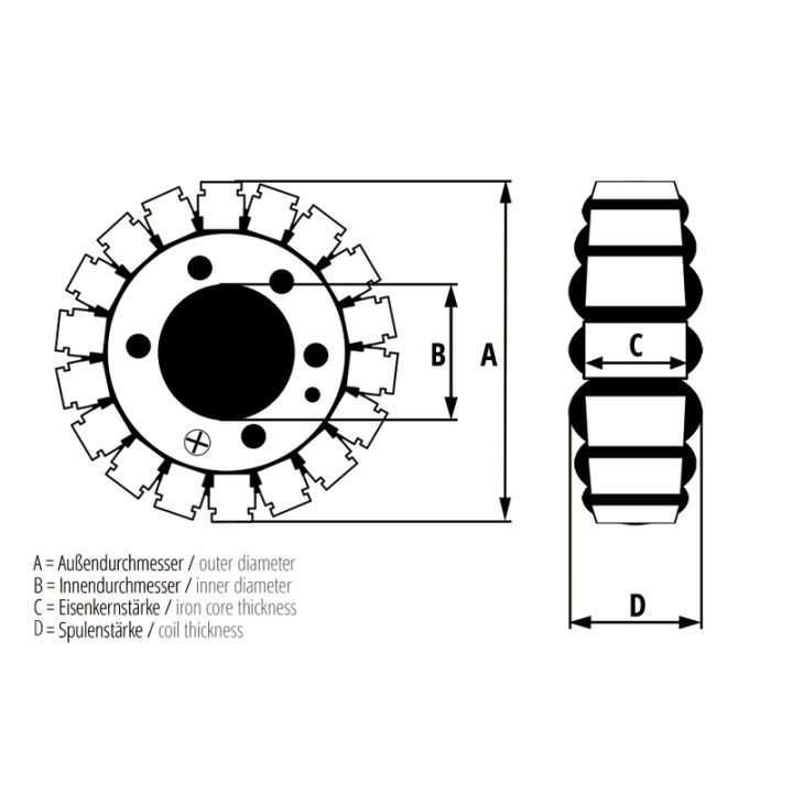 Stator Electrosport - Suzuki DL 1000 V-STROM | Oxmoto