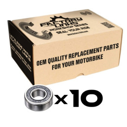 Kit de roulements FACTORY LINKS - 6906 2RS x10 | Oxmoto