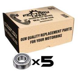 Kit de roulements FACTORY LINKS - 6905 2RS x5 | Oxmoto