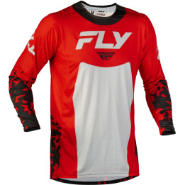 Maillot enfant FLY RACING Lite Flake - rouge/gris/noir