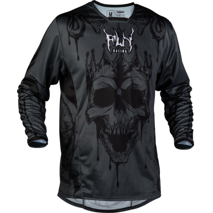 Maillot FLY RACING Kinetic Dark Series - gris/noir | Oxmoto