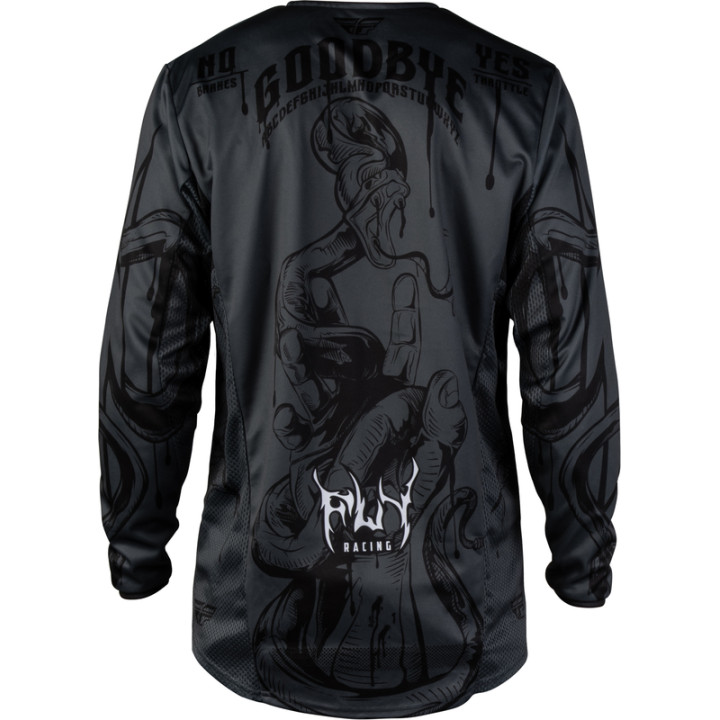 Maillot FLY RACING Kinetic Dark Series - gris/noir | Oxmoto