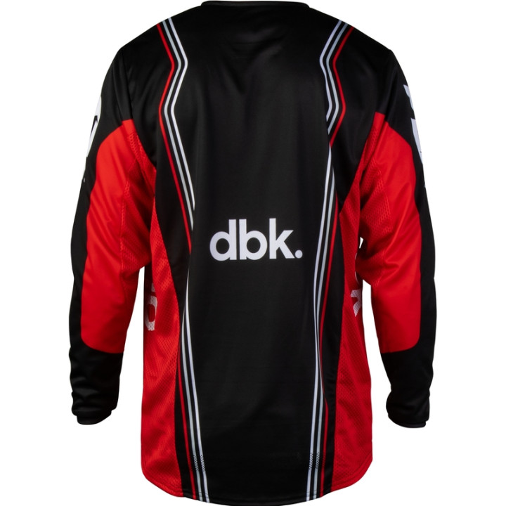 Maillot FLY RACING Kinetic DBK - noir/rouge/blanc | Oxmoto