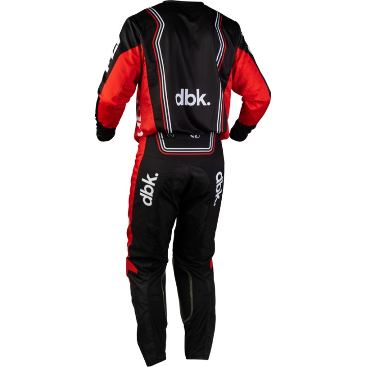 Maillot FLY RACING Kinetic DBK - noir/rouge/blanc | Oxmoto