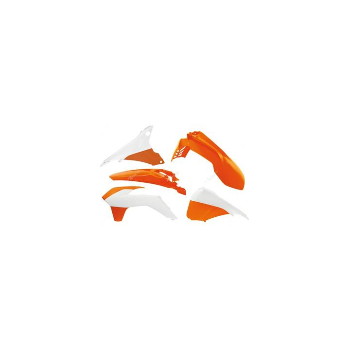 Kit plastique Racetech couleur origine (15-16) orange/blanc KTM