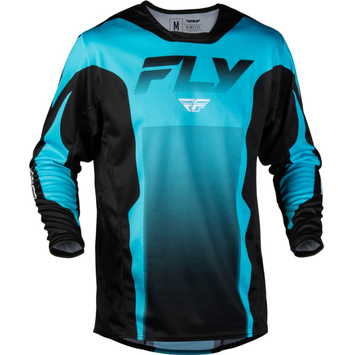 Maillot FLY RACING Kinetic Fade - bleu/noir/blanc | Oxmoto