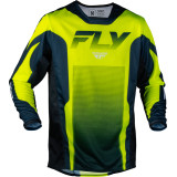 Maillot FLY RACING Kinetic Fade - Hi-Vis/Navy/blanc | Oxmoto
