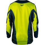 Maillot FLY RACING Kinetic Fade - Hi-Vis/Navy/blanc | Oxmoto