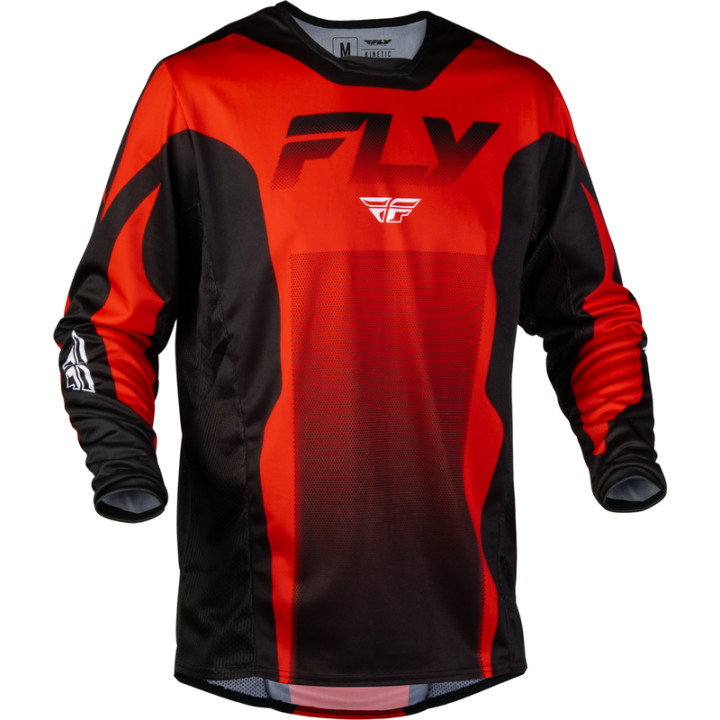 Maillot FLY RACING Kinetic Fade - rouge/noir/blanc | Oxmoto
