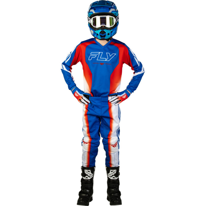 Maillot enfant FLY RACING F-16 Raze - rouge/blanc/bleu