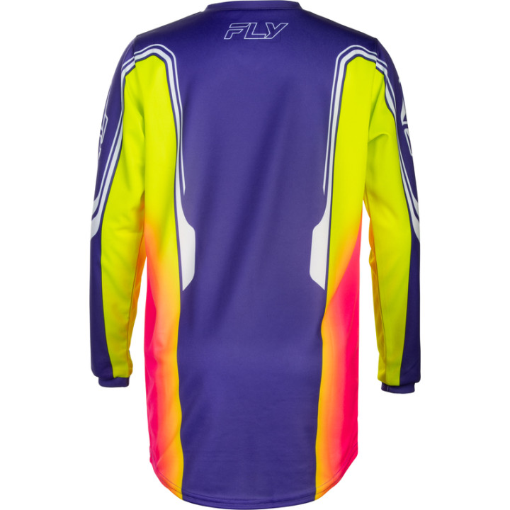 Maillot enfant FLY RACING F-16 Raze - violet/rouge/jaune