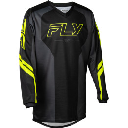 Maillot enfant FLY RACING F-16 Raze - noir/gris | Oxmoto