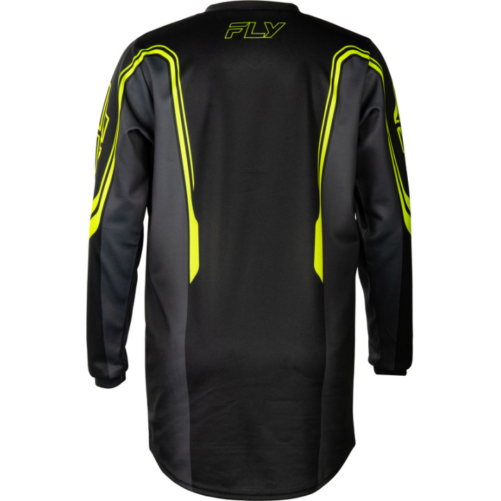 Maillot enfant FLY RACING F-16 Raze - noir/gris | Oxmoto