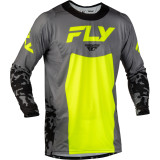 Maillot FLY RACING Lite Flake - gris/Hi-Vis/noir | Oxmoto