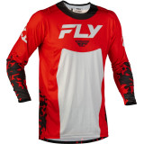 Maillot FLY RACING Lite Flake - rouge/gris/noir | Oxmoto