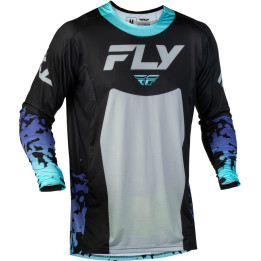 Maillot FLY RACING Lite Flake - noir/gris/multi | Oxmoto