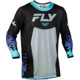 Maillot FLY RACING Lite Flake - noir/gris/multi | Oxmoto