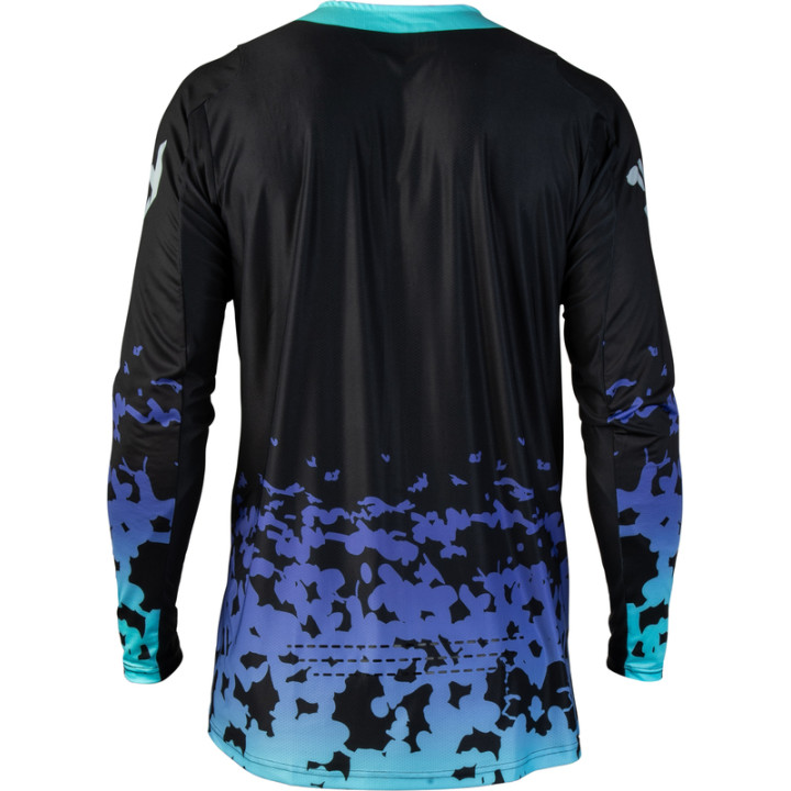 Maillot FLY RACING Lite Flake - noir/gris/multi | Oxmoto