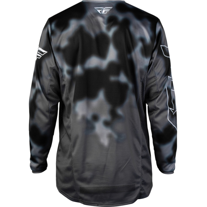 Maillot FLY RACING Kinetic Blur - noir/gris | Oxmoto