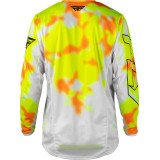 Maillot FLY RACING Kinetic Blur - blanc/Hi-Vis/orange