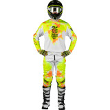 Maillot FLY RACING Kinetic Blur - blanc/Hi-Vis/orange