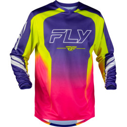 Maillot FLY RACING F-16 Raze - violet/rouge/jaune | Oxmoto