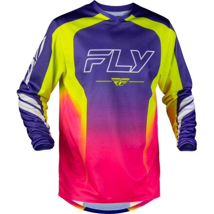 Maillot FLY RACING F-16 Raze - violet/rouge/jaune | Oxmoto
