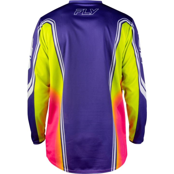 Maillot FLY RACING F-16 Raze - violet/rouge/jaune | Oxmoto
