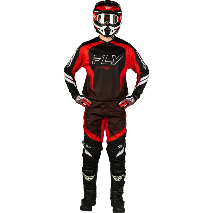 Maillot FLY RACING F-16 Raze - noir/rouge/blanc | Oxmoto
