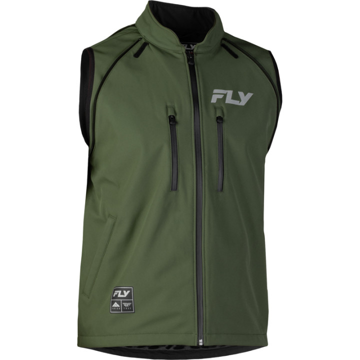 Veste FLY RACING Patrol Softshell - vert/noir | Oxmoto