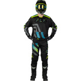 Pantalon FLY RACING Kinetic Volt - noir/gris/Teal/jaune