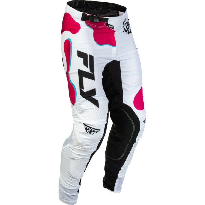 Pantalon FLY RACING Lite Vibe - blanc/rose/bleu | Oxmoto