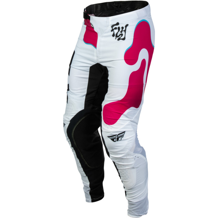 Pantalon FLY RACING Lite Vibe - blanc/rose/bleu | Oxmoto