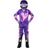 Pantalon enfant FLY RACING Kinetic Torch - violet/rose