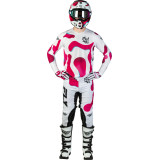 Pantalon FLY RACING Lite Vibe - blanc/rose/bleu | Oxmoto