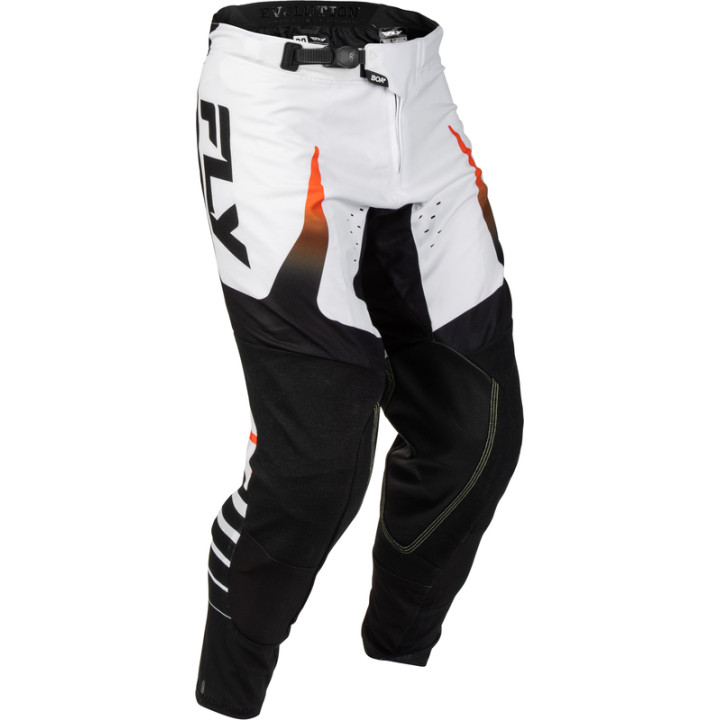 Pantalon FLY RACING Evolution DST Bolt - blanc/noir/orange