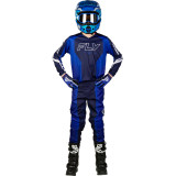 Pantalon enfant FLY RACING F-16 Raze - Navy/bleu/blanc