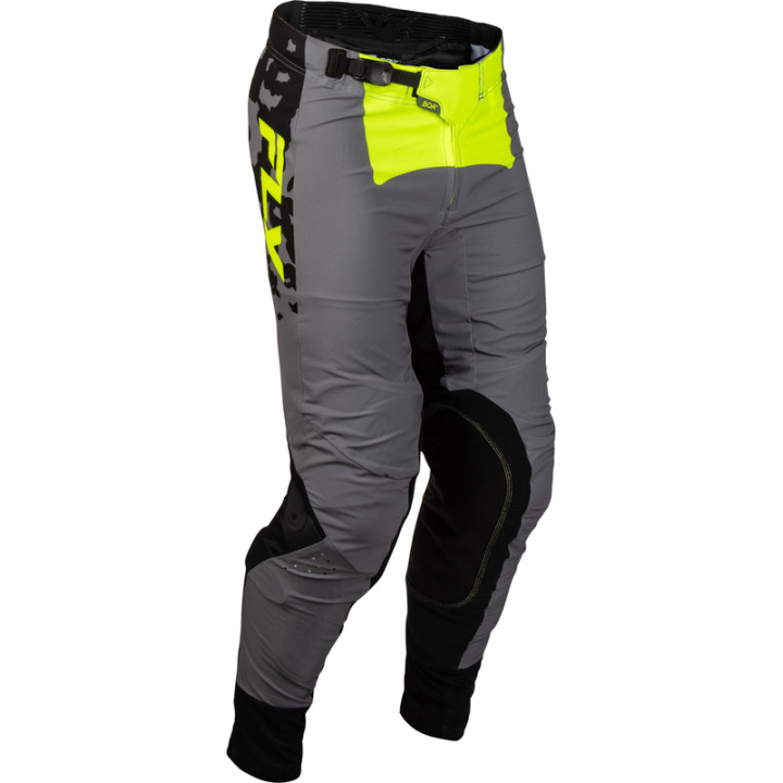 Pantalon FLY RACING Lite Flake - gris/Hi-Vis/noir | Oxmoto