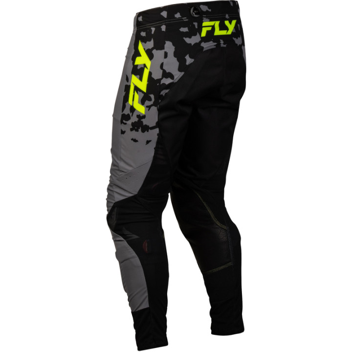 Pantalon FLY RACING Lite Flake - gris/Hi-Vis/noir | Oxmoto